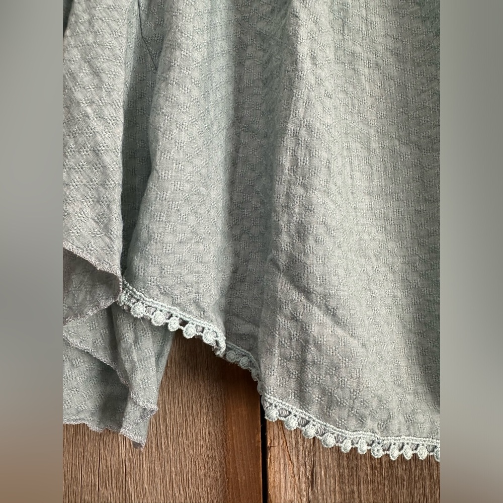Boutique Off the Shoulder Blouse in Blue Green Size Medium - Picture 7 of 17